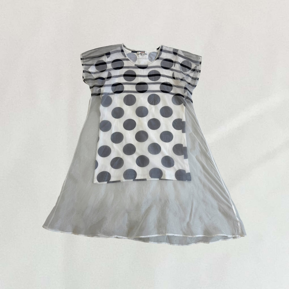 Jean Paul Gaultier polka dot layered top