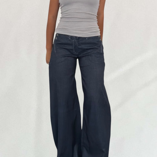 Marithé + François Girbaud pinstripe jeans
