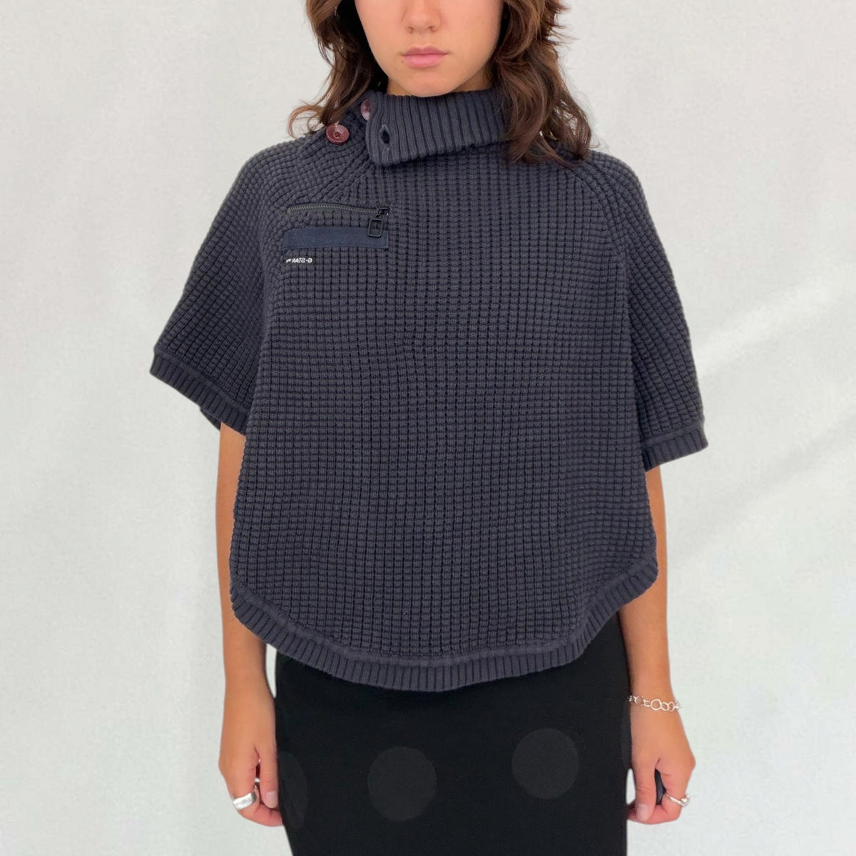 G-Star ribbed poncho