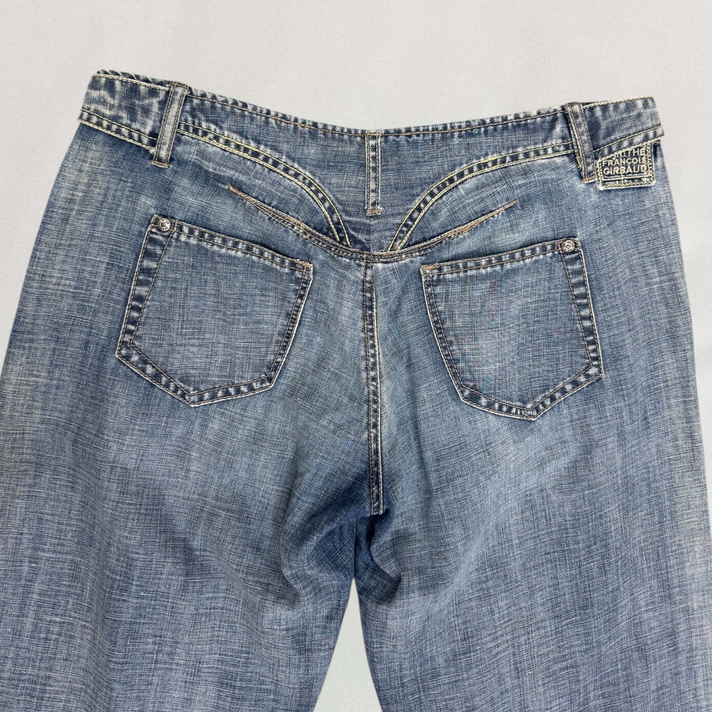 Marithé + François Girbaud buckle jeans