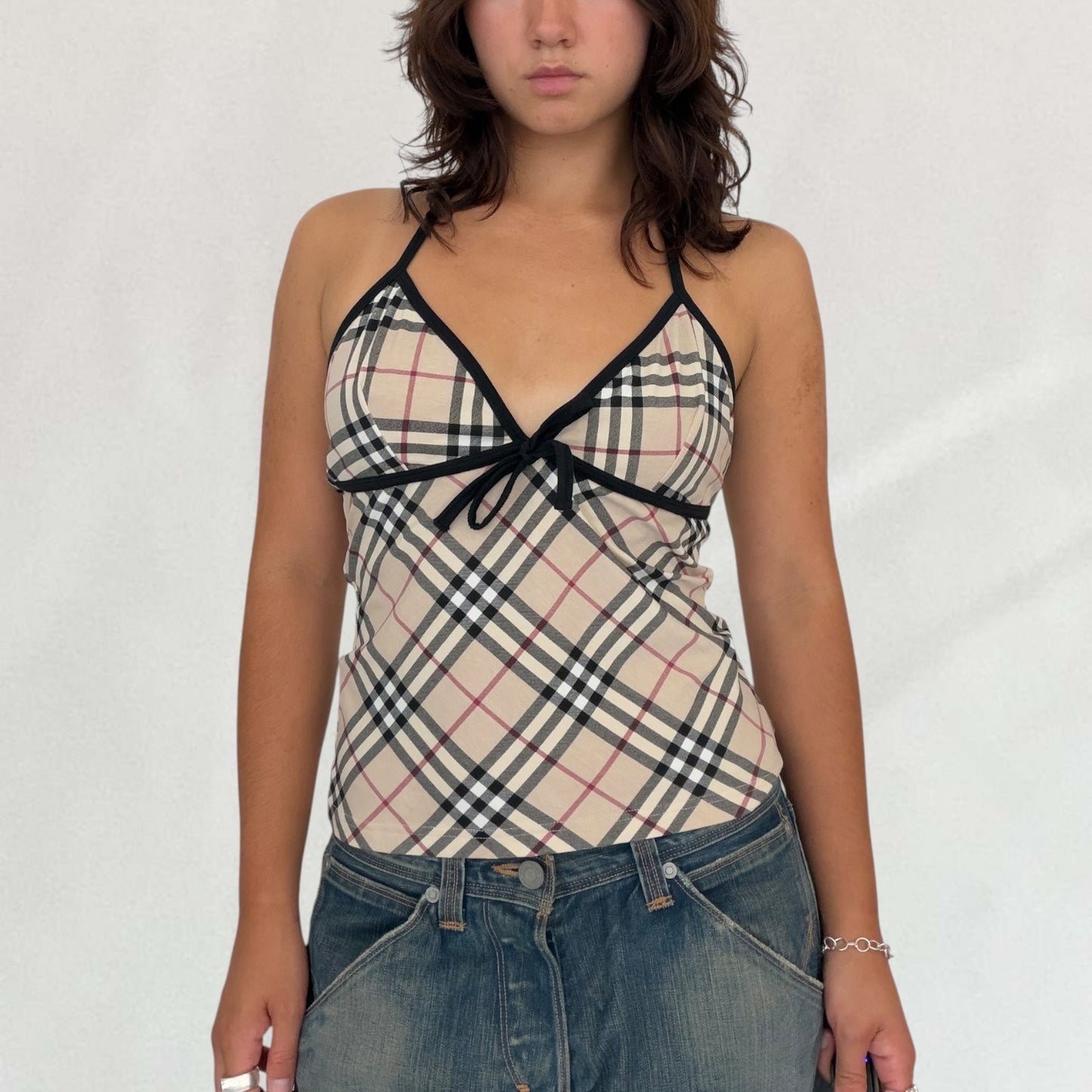 Burberry Nova Check halterneck top