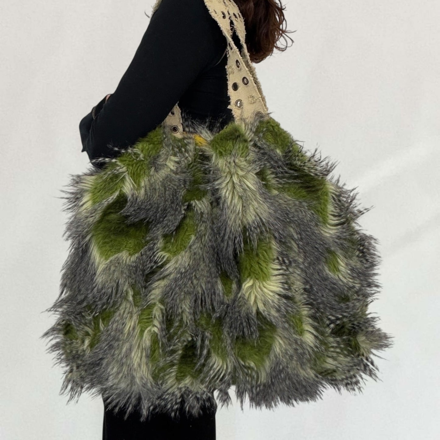 Custo Barcelona fur bag