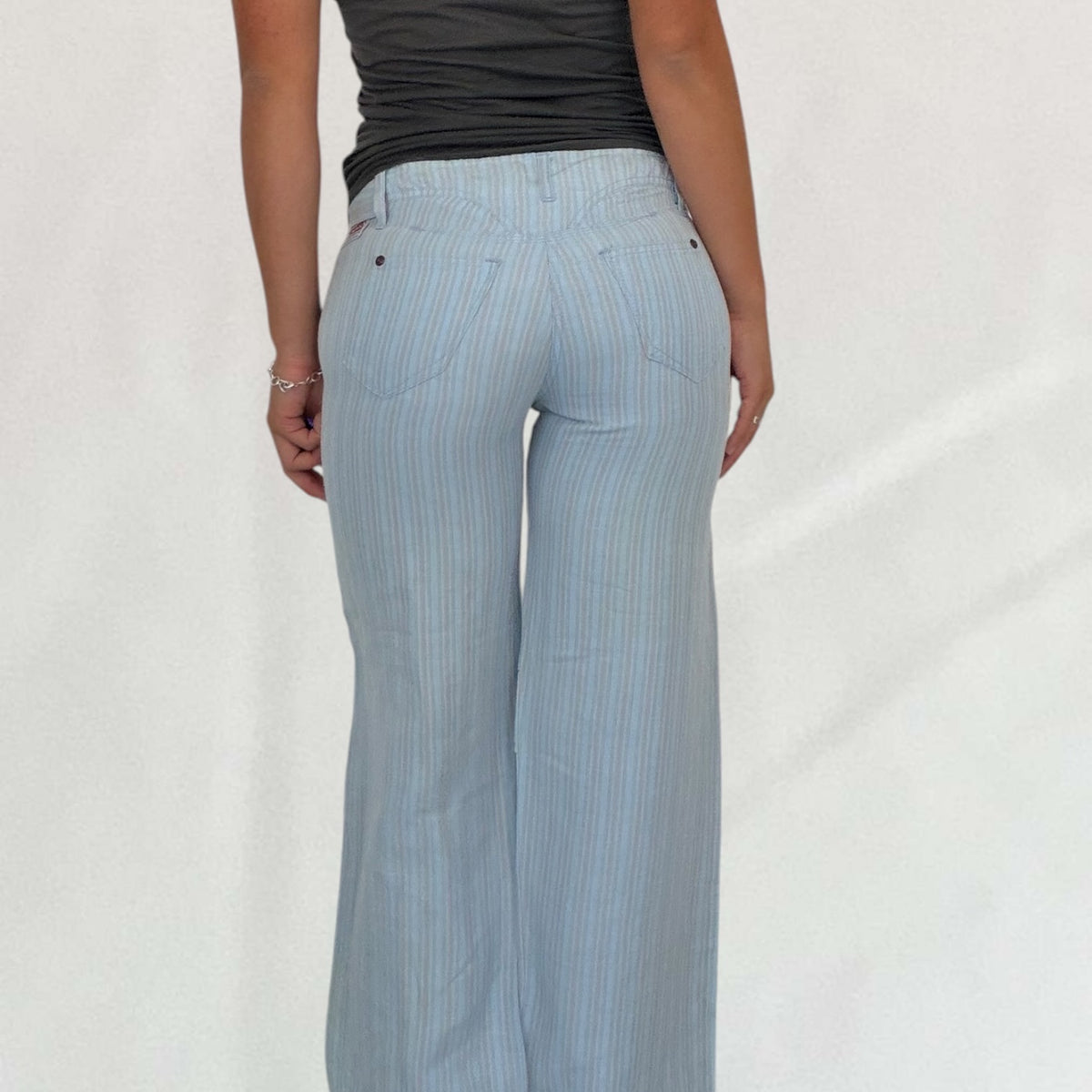 Marithé + François Girbaud buckle detail trousers