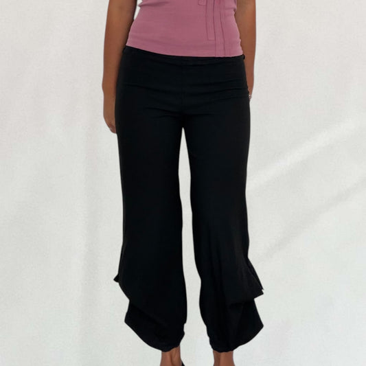 Vintage black Cop Copine spike detail trousers