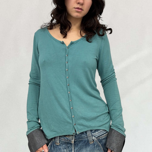 Cop Copine button up top