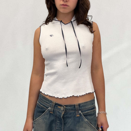 Blumarine hooded vest