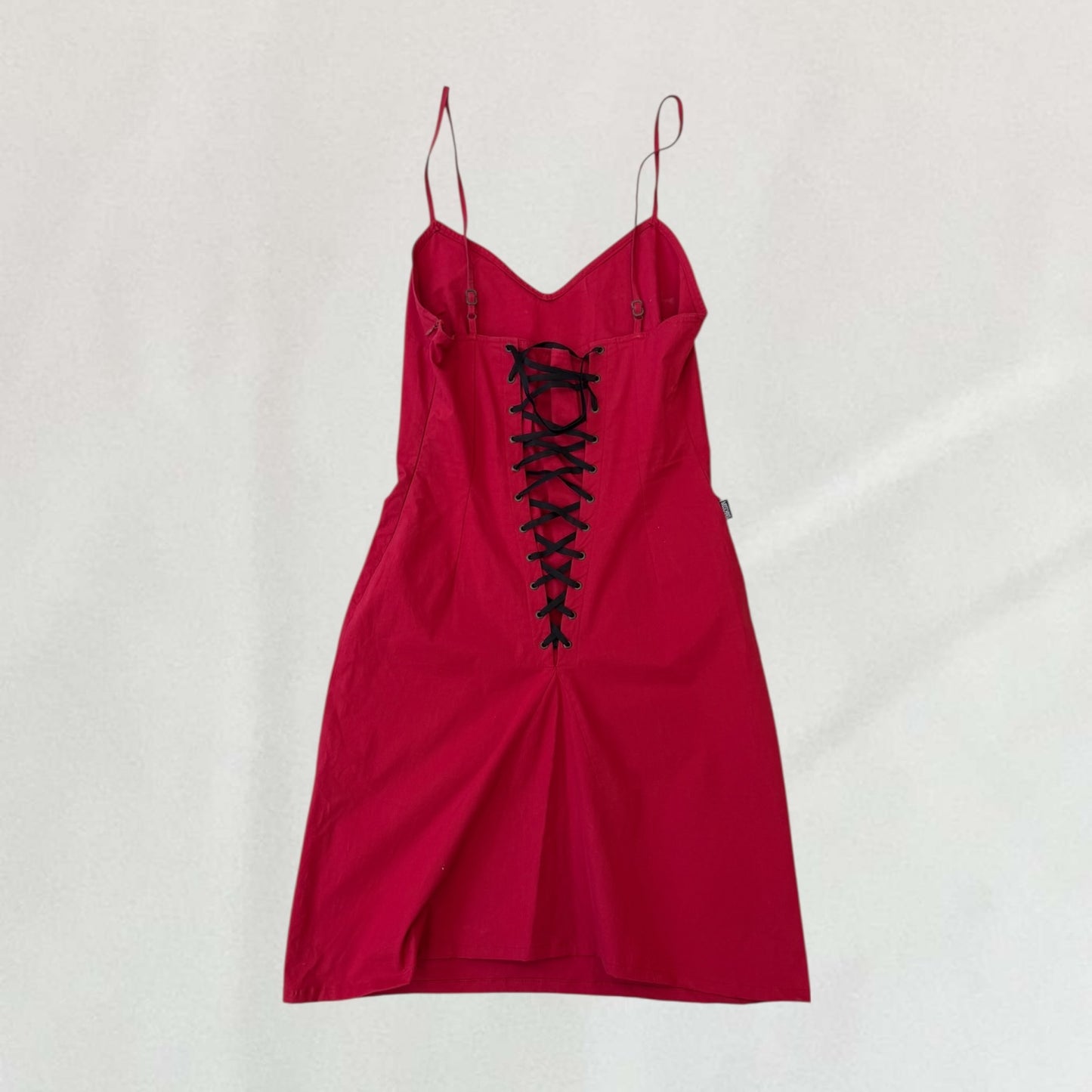 Moschino lace up dress