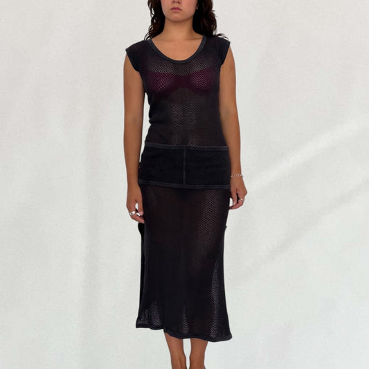 Issey Miyake netted dress