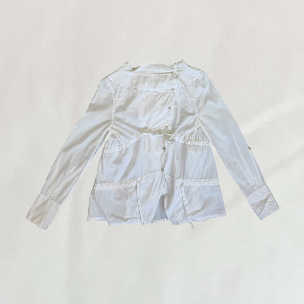 Marithé + François Girbaud ruched blouse