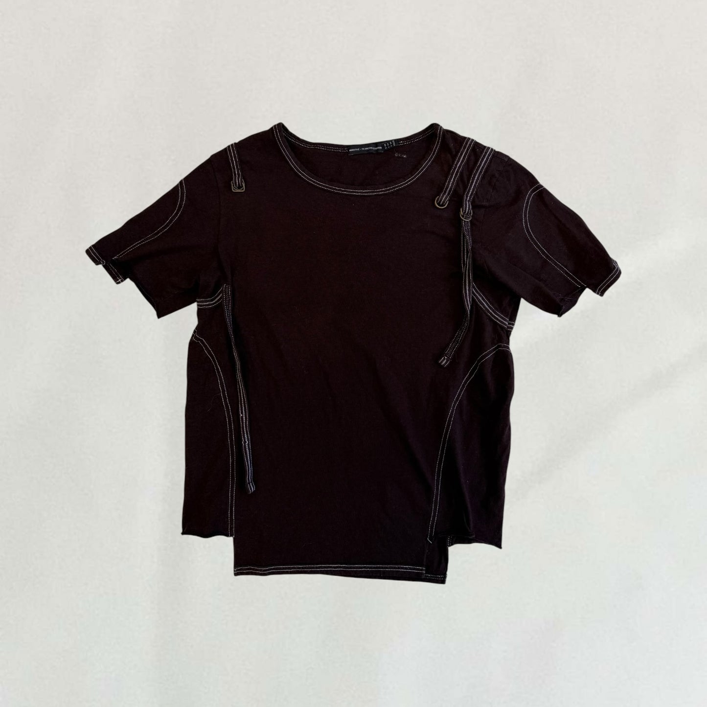 Marithé + François Girbaud contrast stitch T-shirt