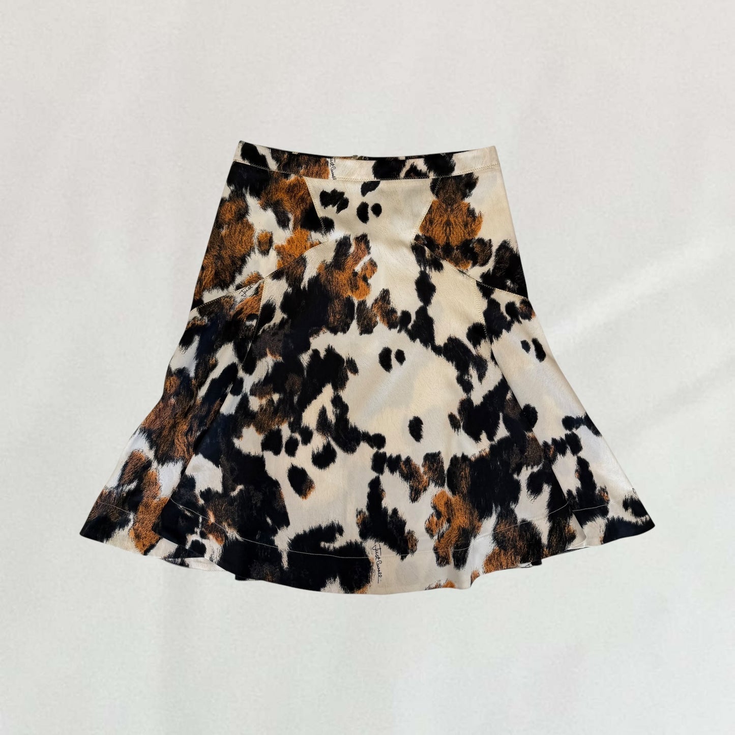 Roberto Cavalli cowhide skirt