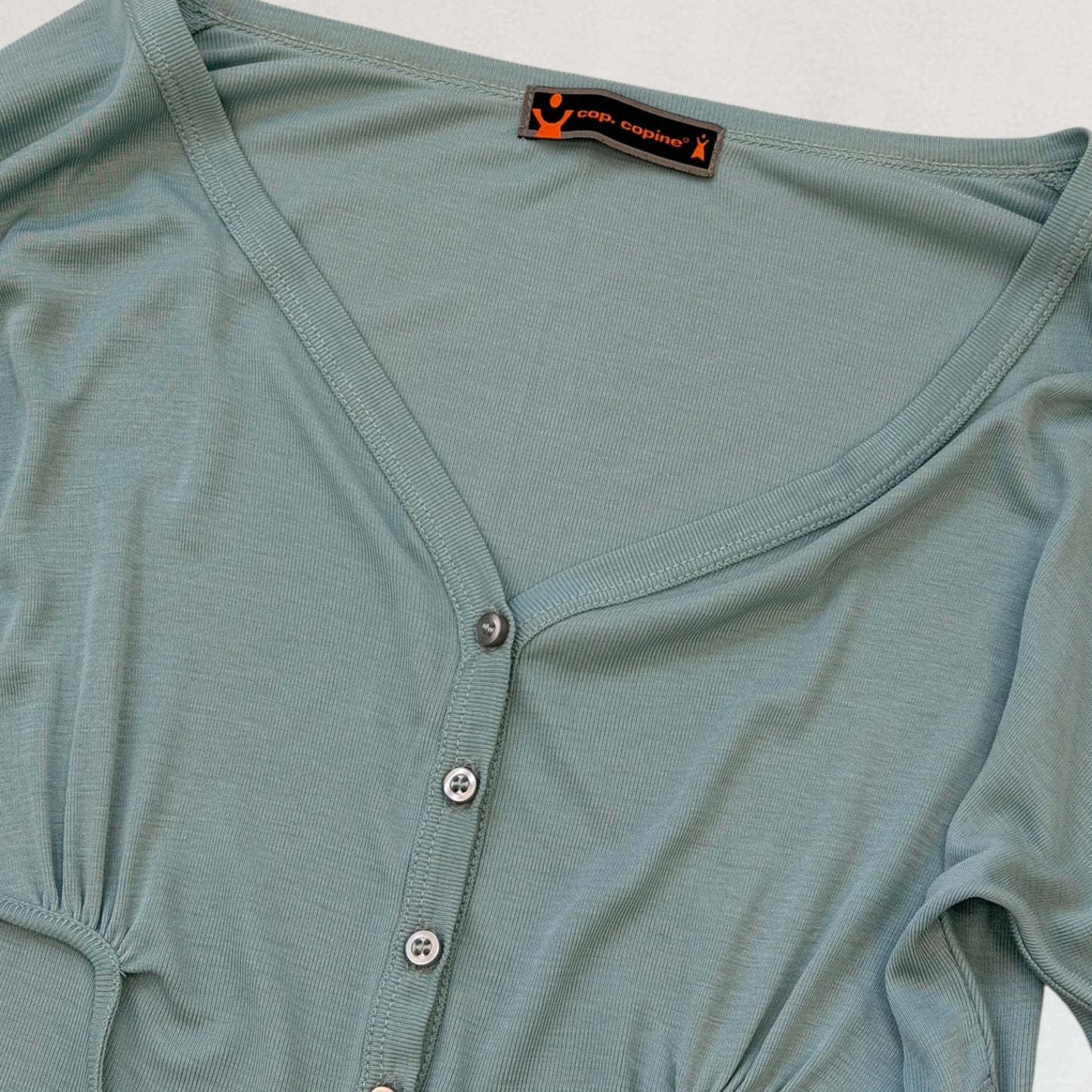 Cop Copine button up top