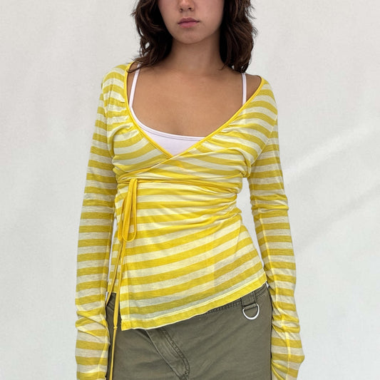 Miss Sixty striped wrap top