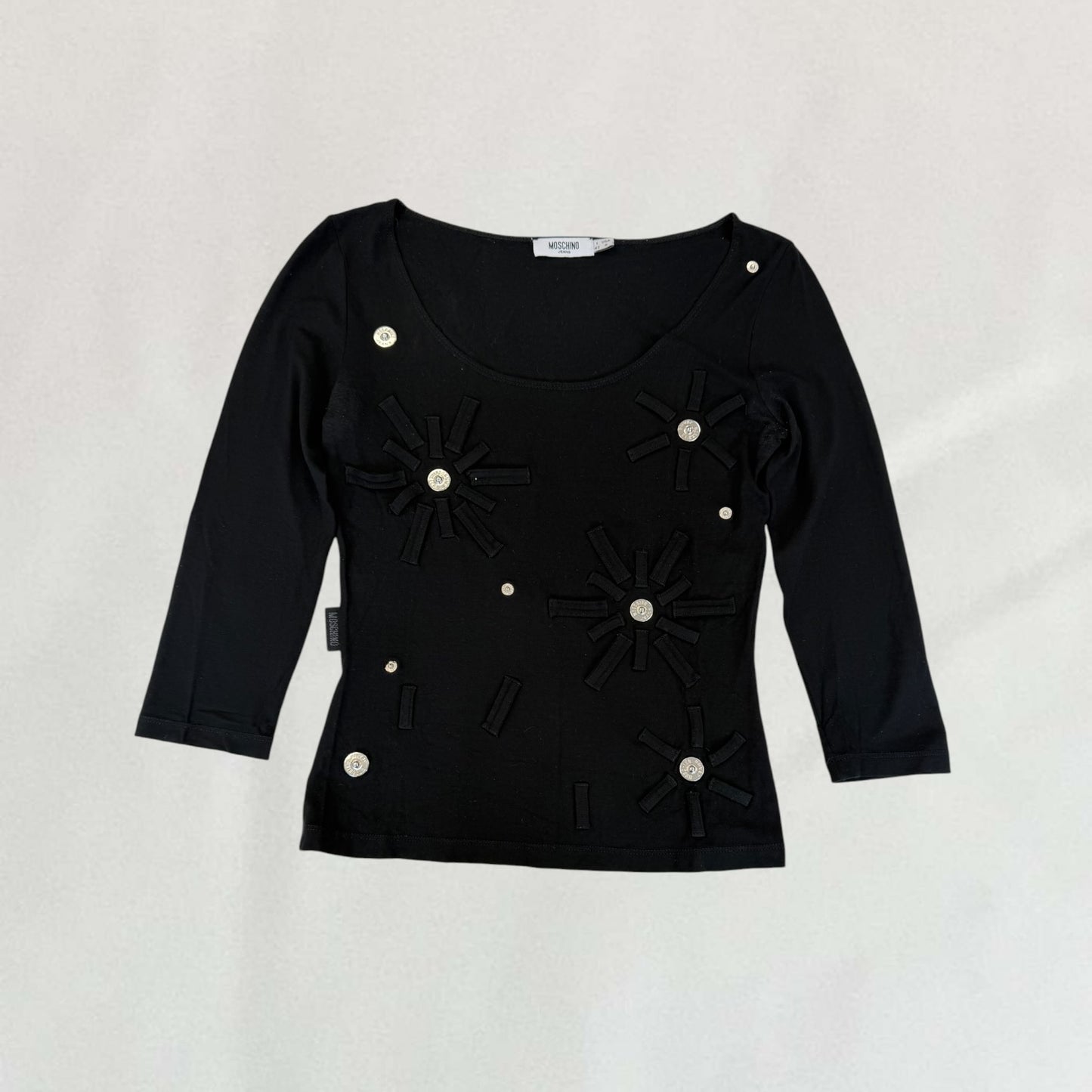 Moschino button detail top