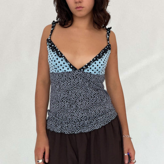 Moschino polka dot cami
