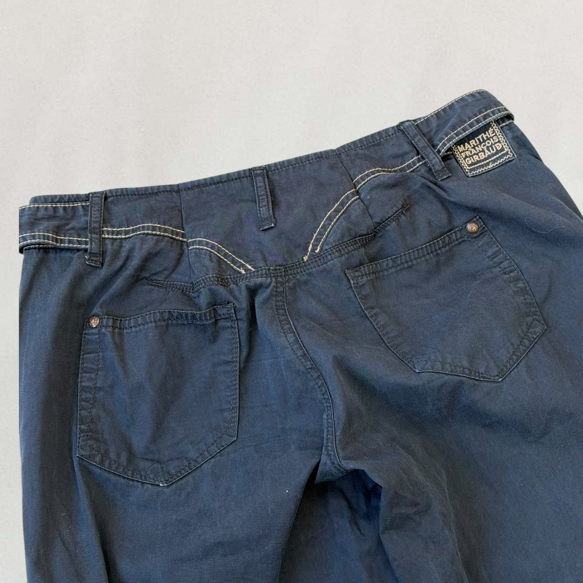 Marithé + François Girbaud buckle trousers