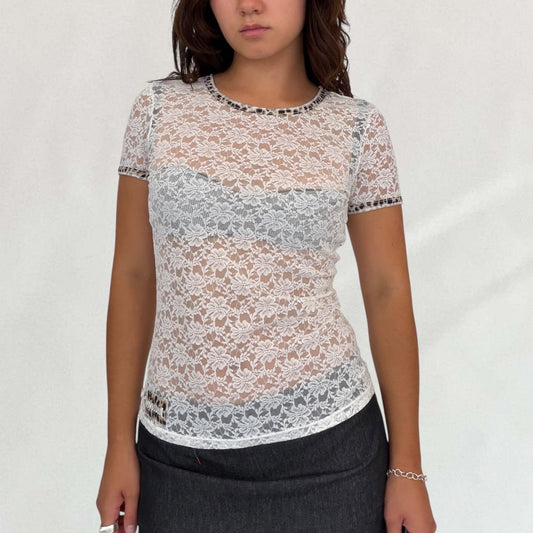 Roberto Cavalli lace T-shirt
