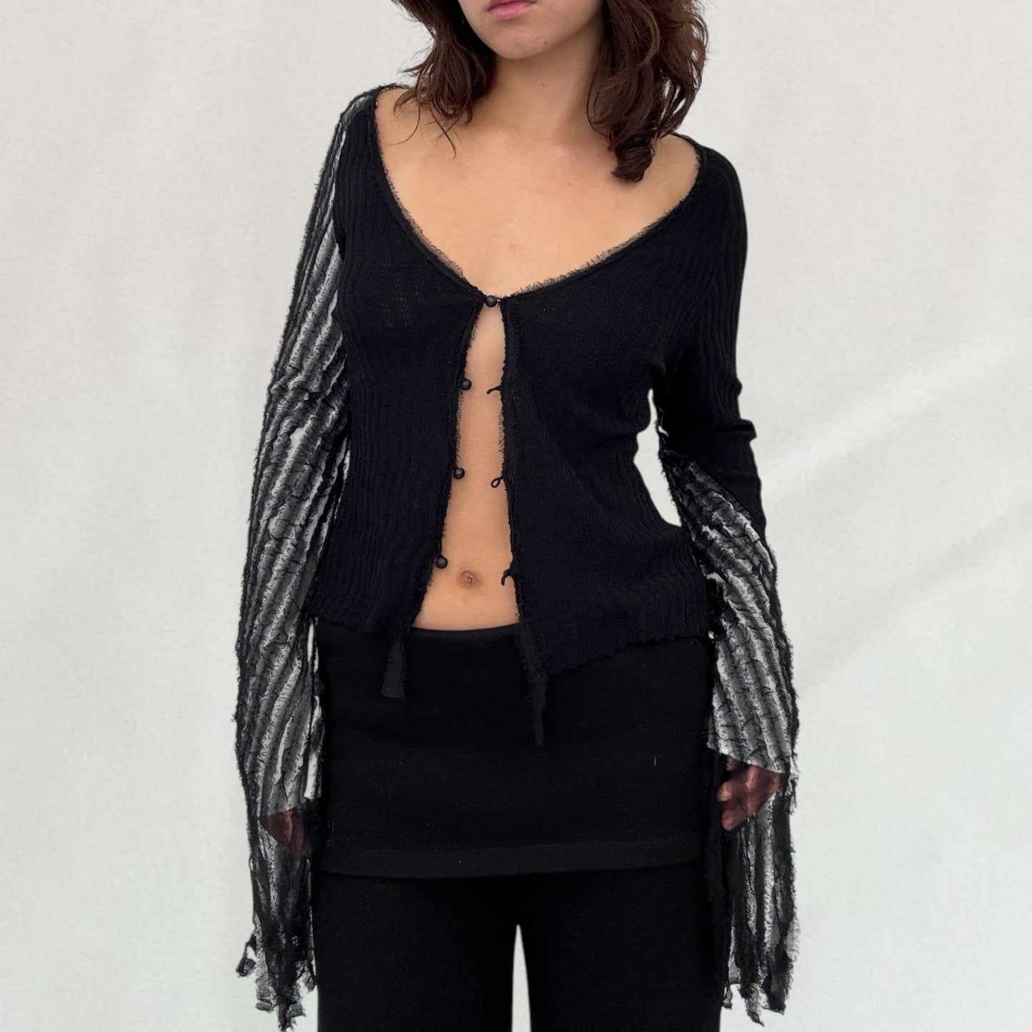 Roberto Cavalli cardigan with ruffle sleeves