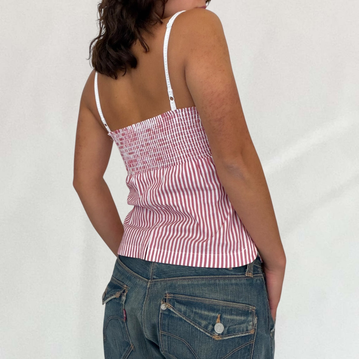 Dolce & Gabbana pinstripe fitted cami top
