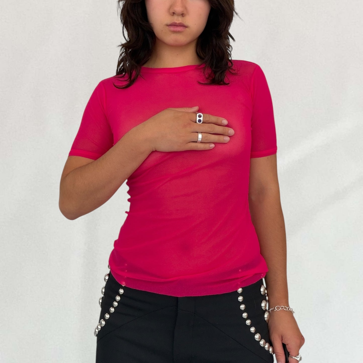 Jean Paul Gaultier mesh T-shirt