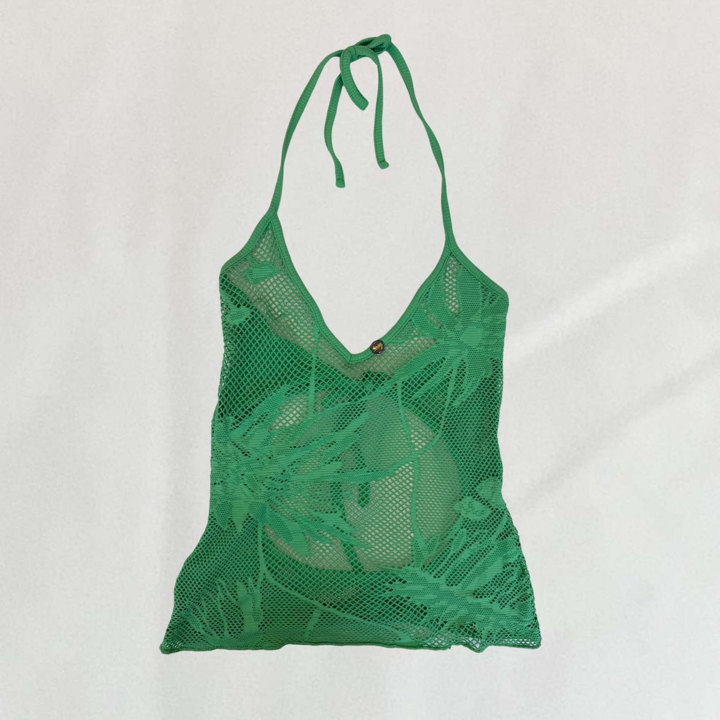 Diesel netted backless halter neck top