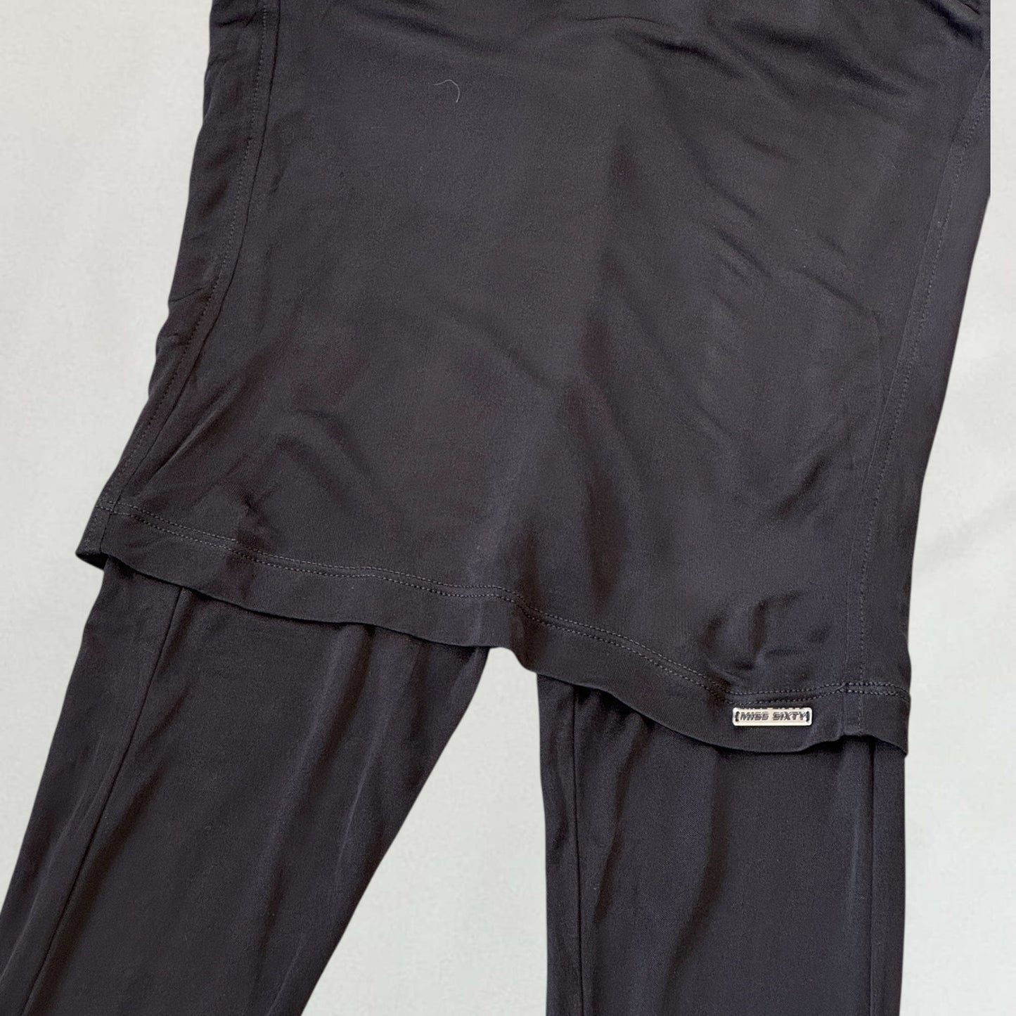 Miss Sixty skirt over leggings