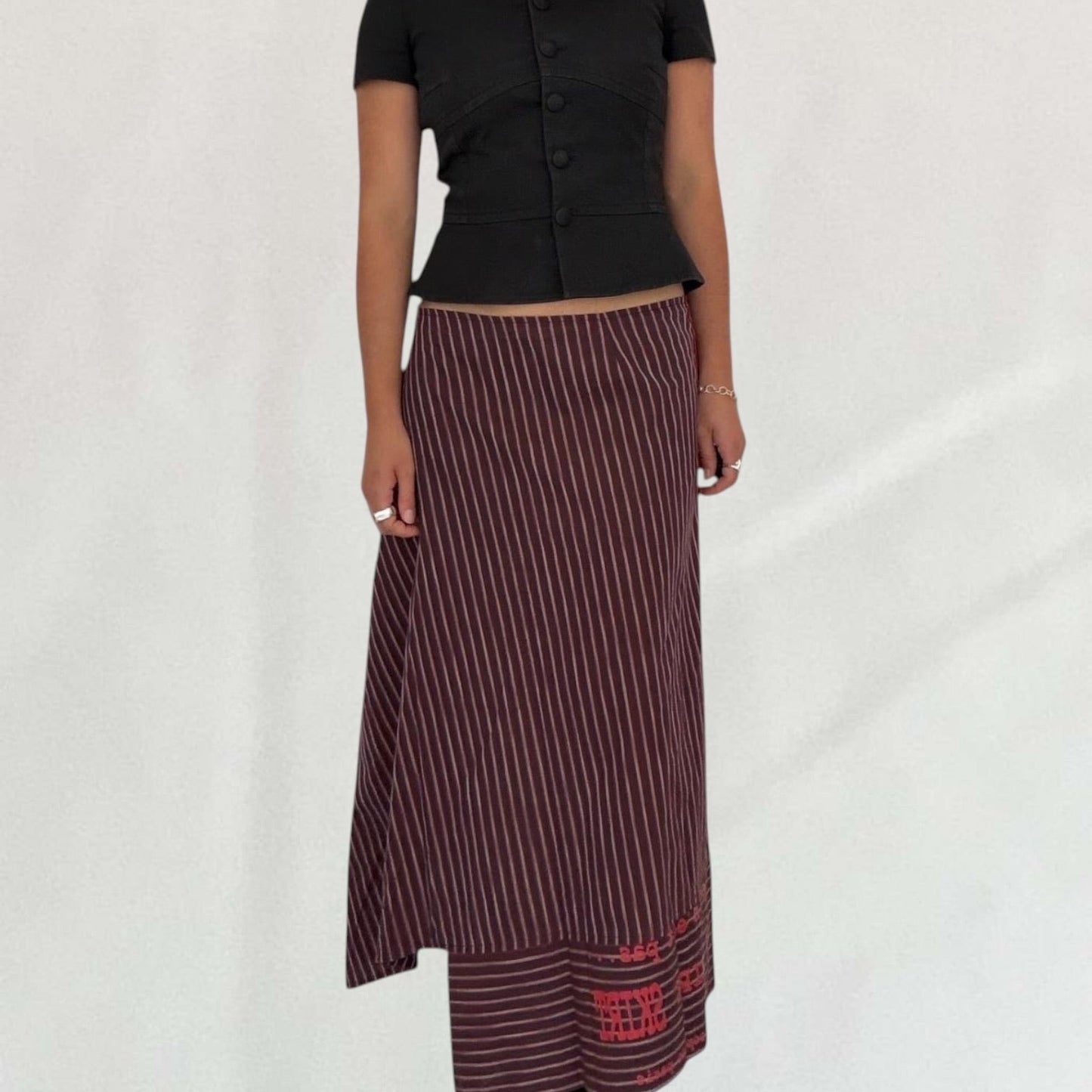 Cop Copine pinstripe skirt