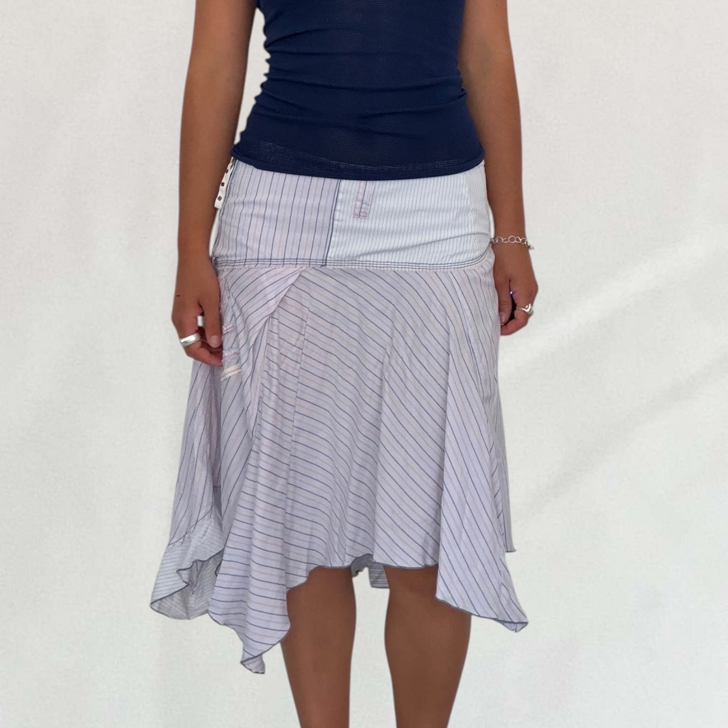 Marithé + François Girbaud striped skirt