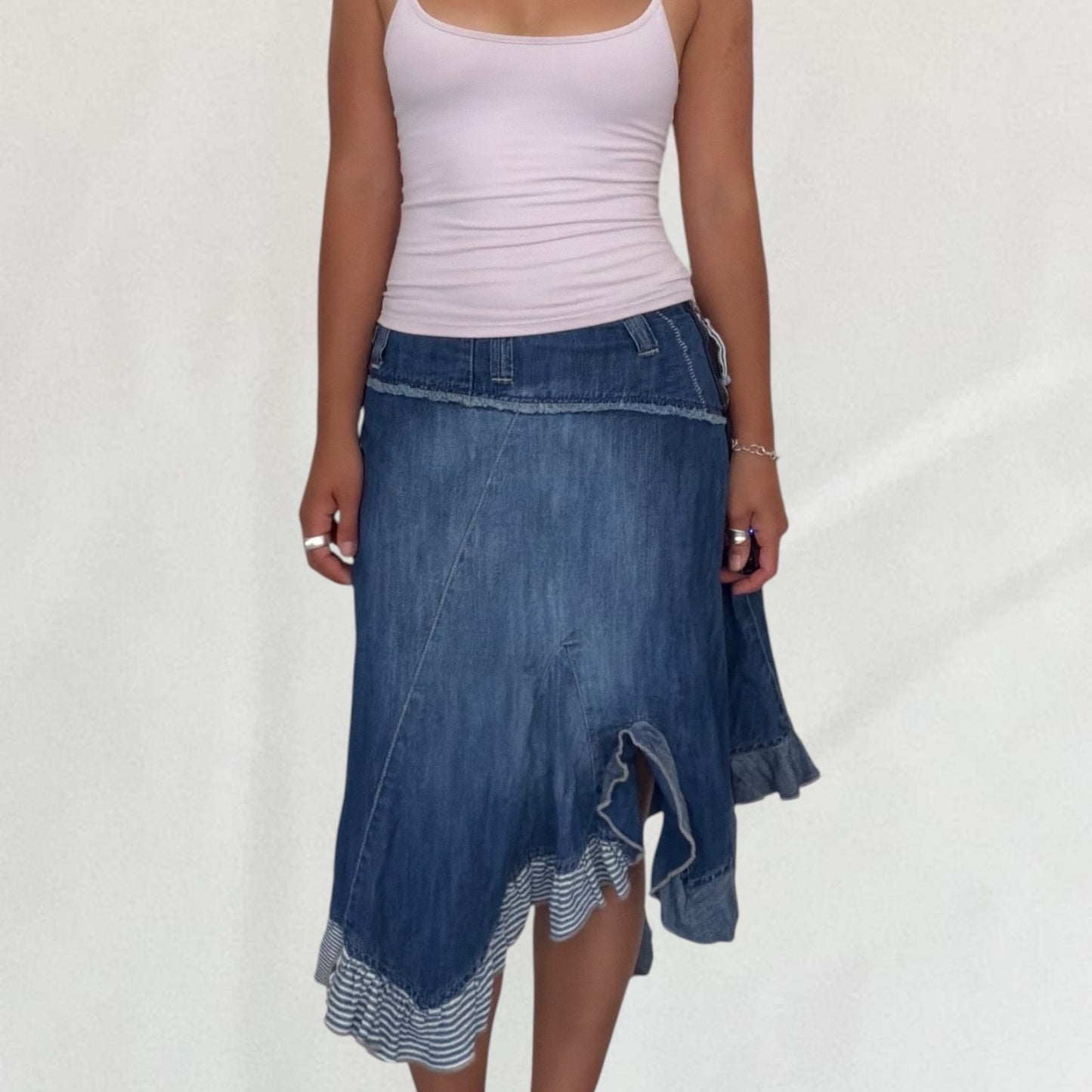 Marithé + François Girbaud asymmetric skirt