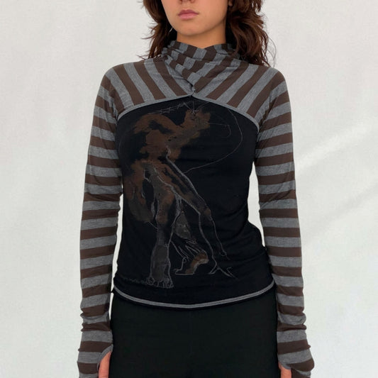 Cop Copine striped top