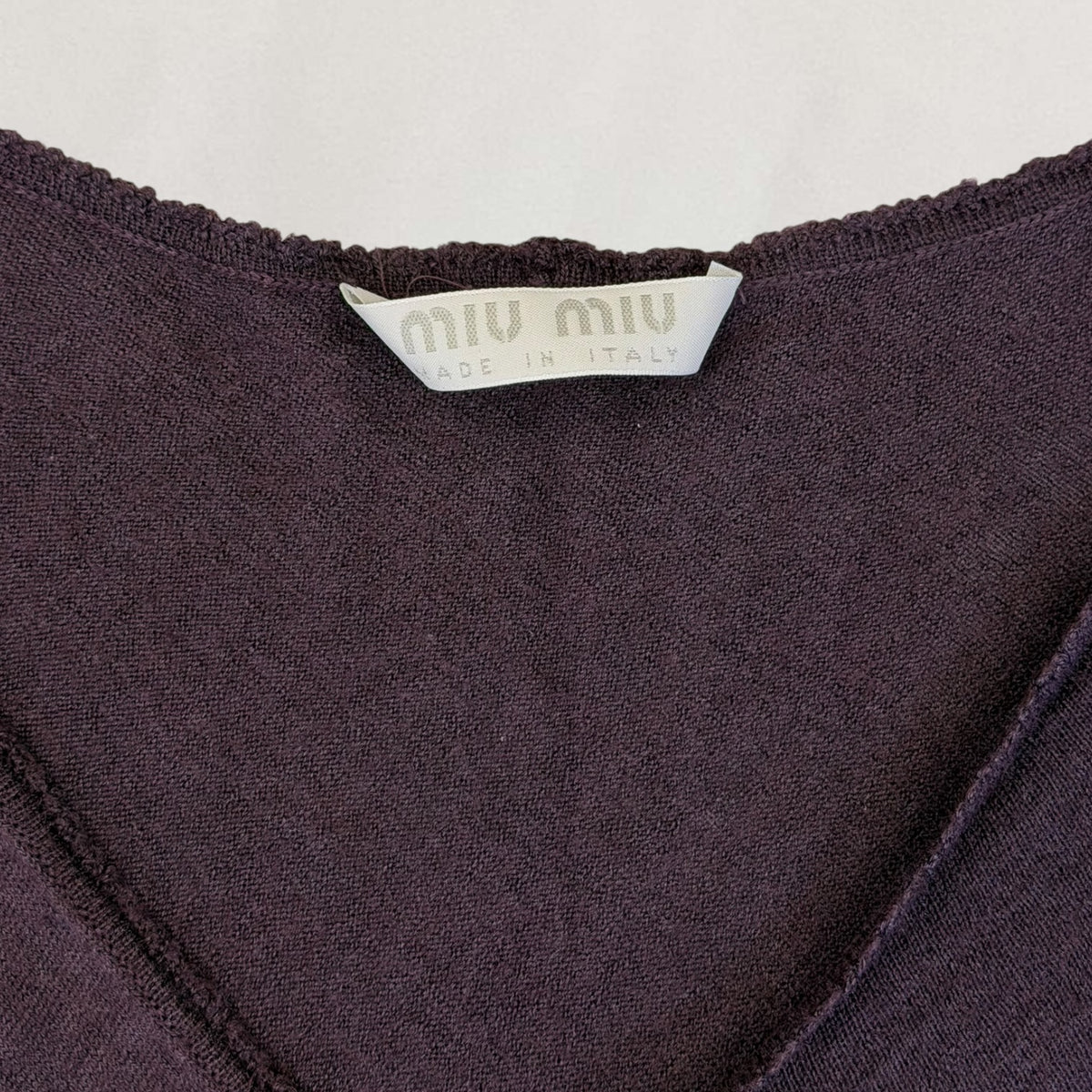 Miu Miu open front top