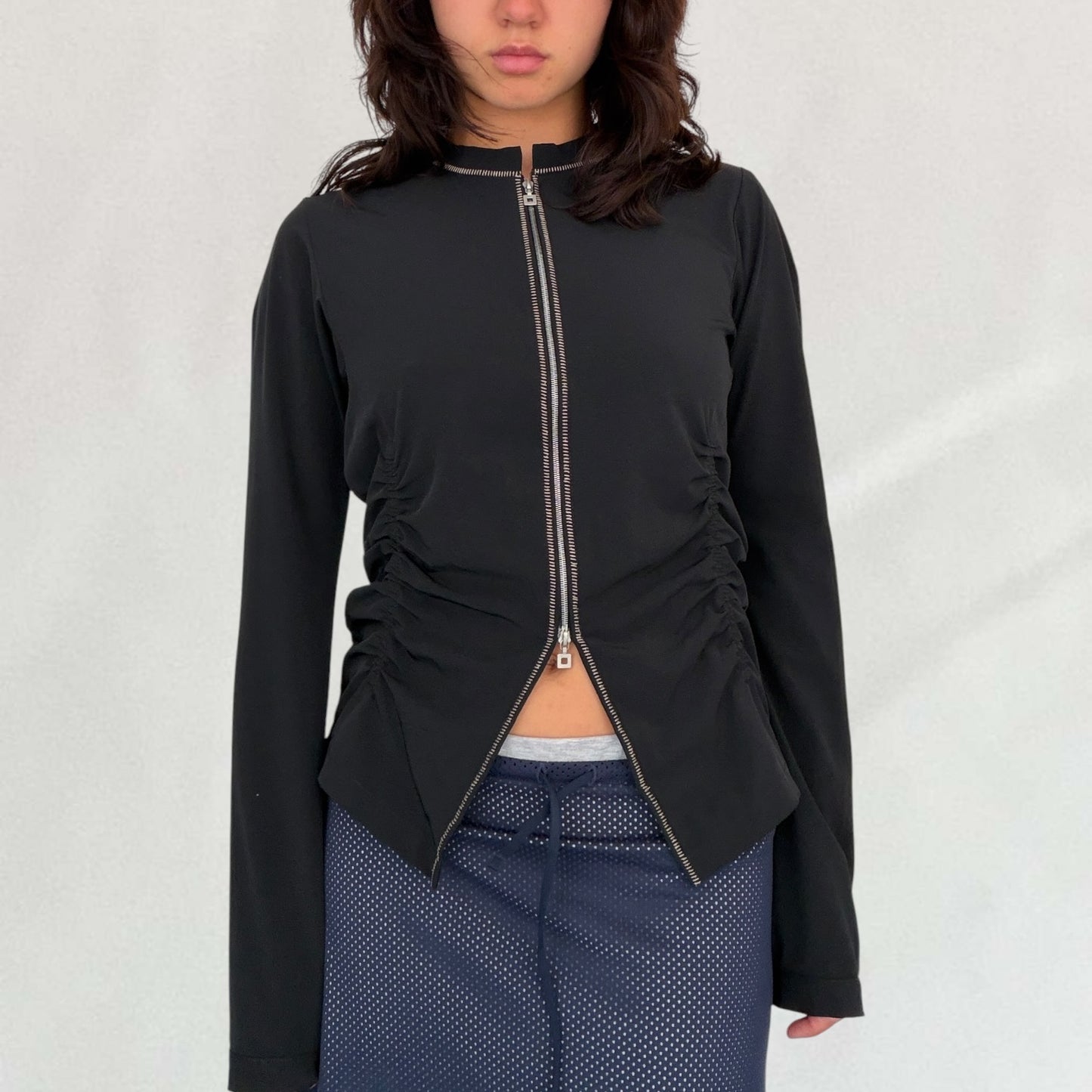 Marithé + François Girbaud ruched jacket