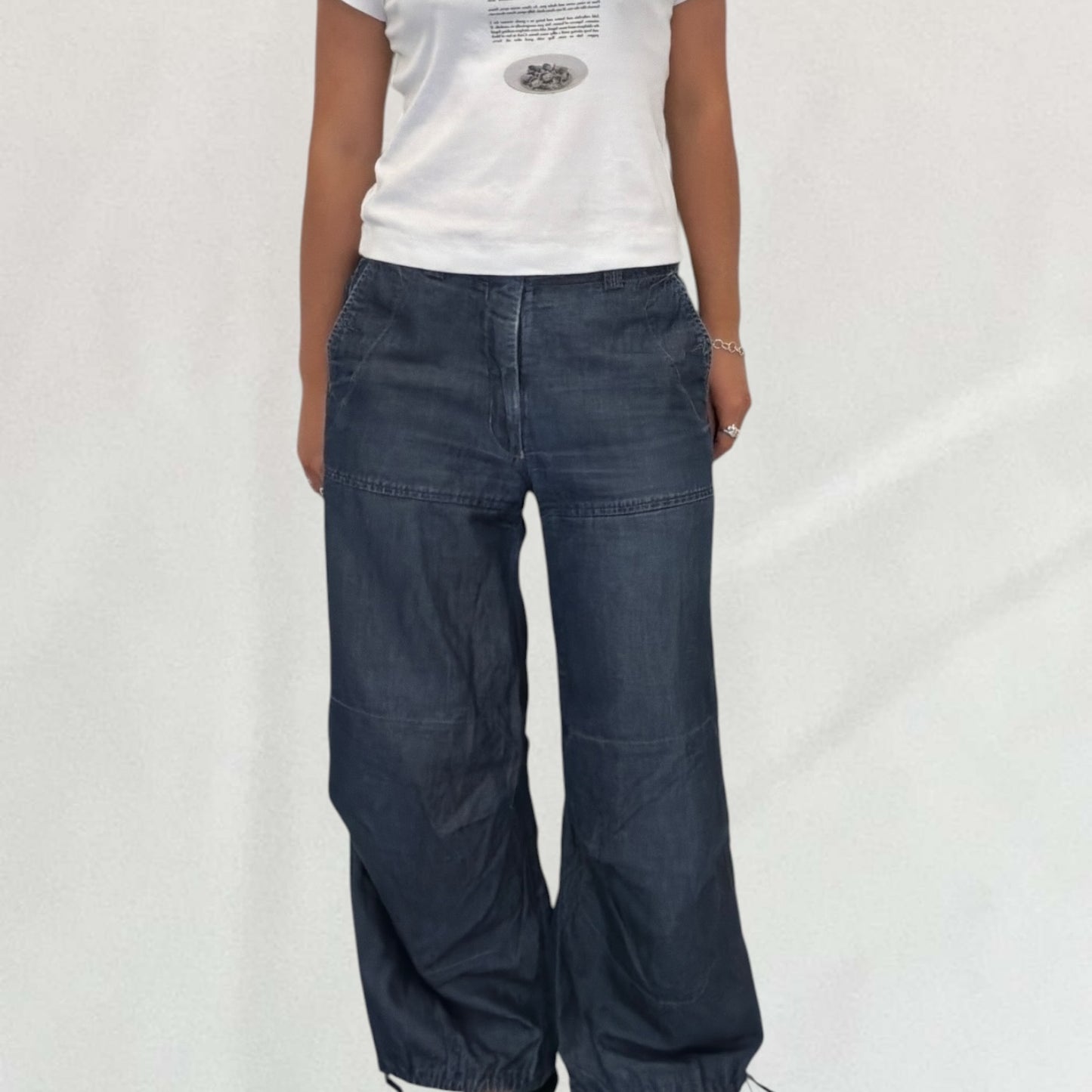 Marithé + François Girbaud wide leg trousers