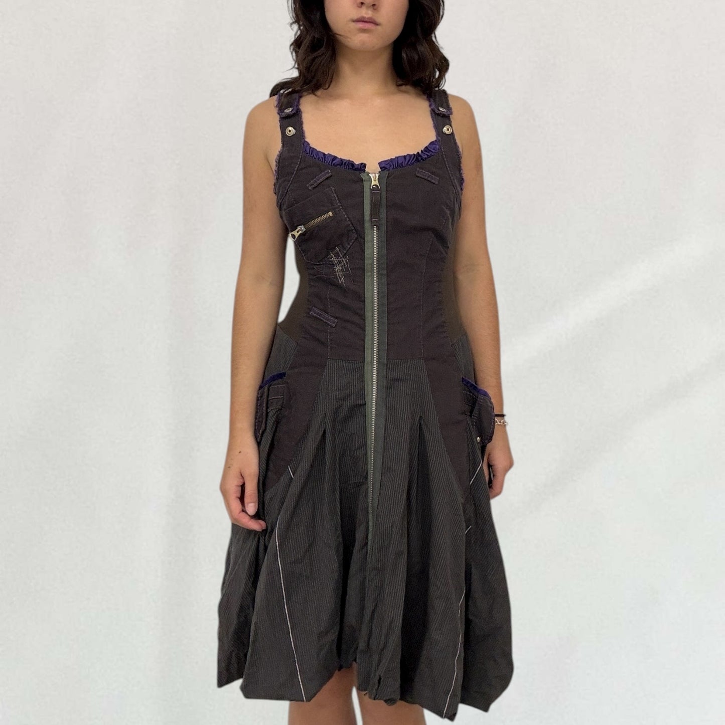 Marithé + François Girbaud zip front dress