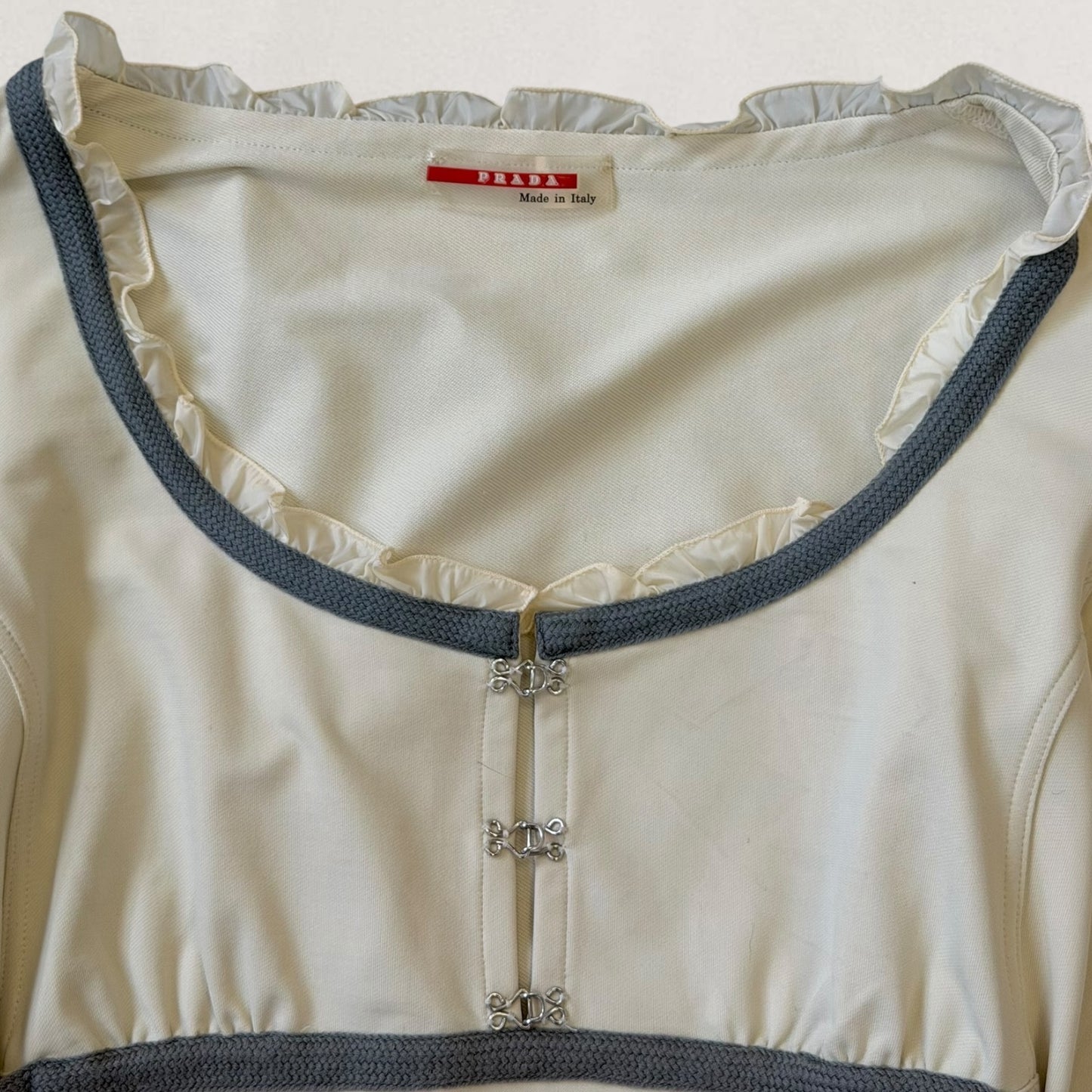 Prada Sport hook and eye top