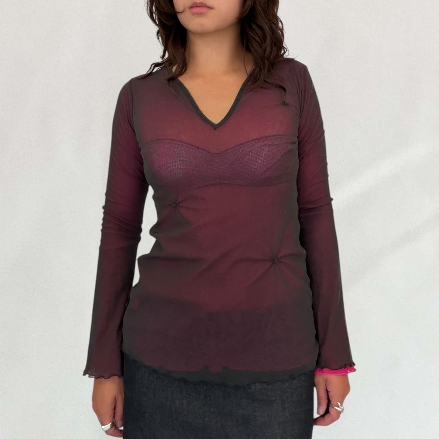 Cop Copine double layered top