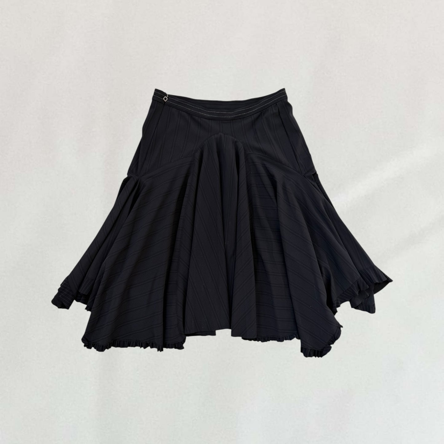 Marithé + François Girbaud pinstripe skirt