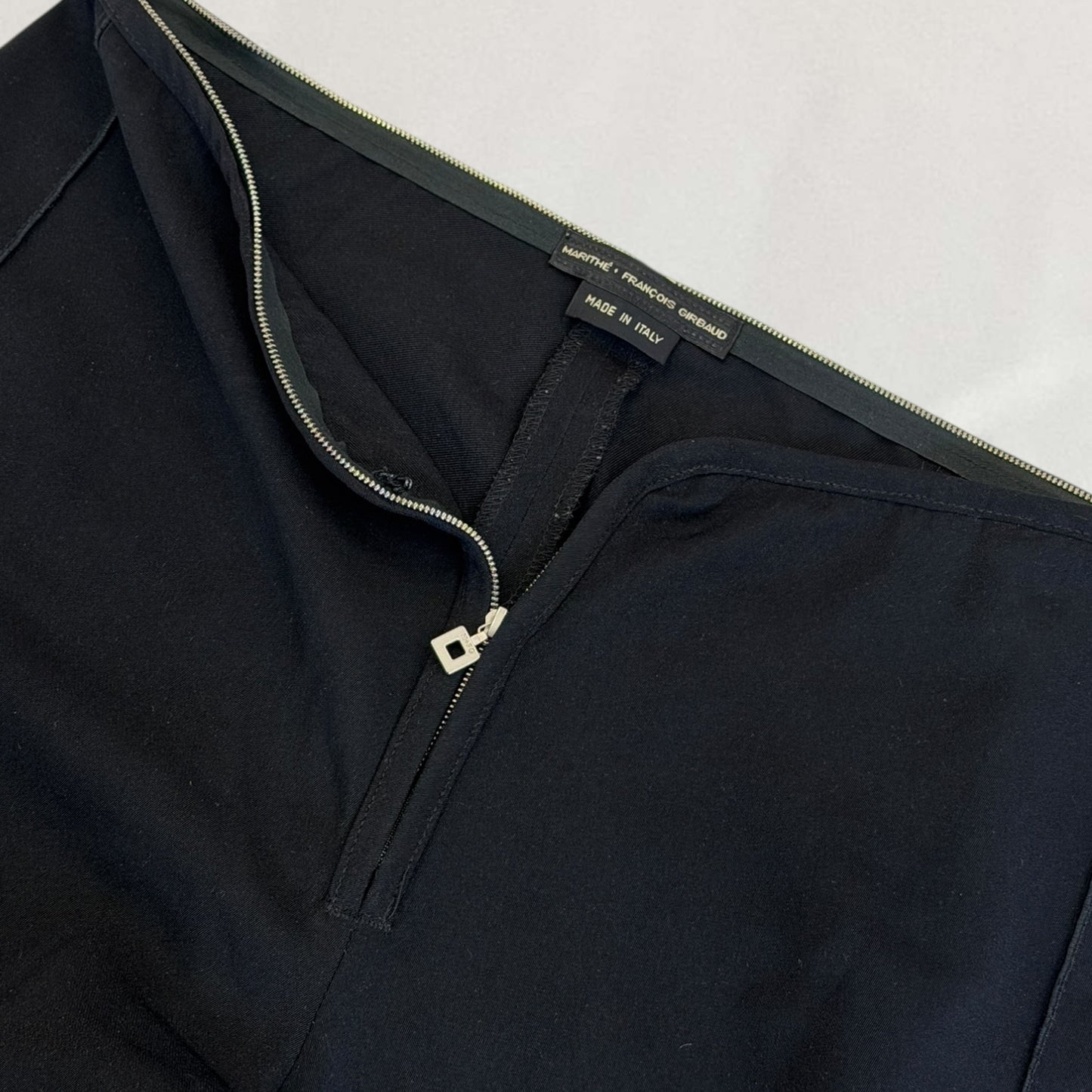 Marithé + François Girbaud zipper detail trousers
