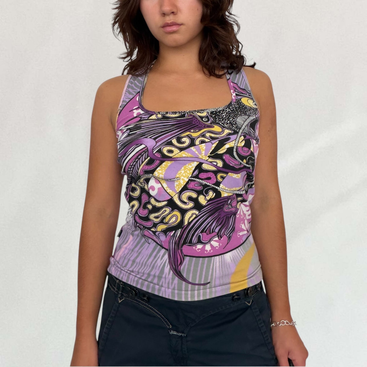 Roberto Cavalli racerback tank