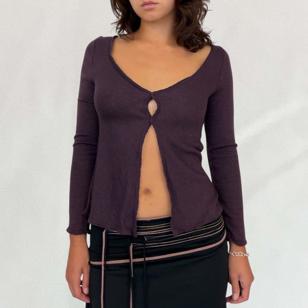 Miu Miu open front top