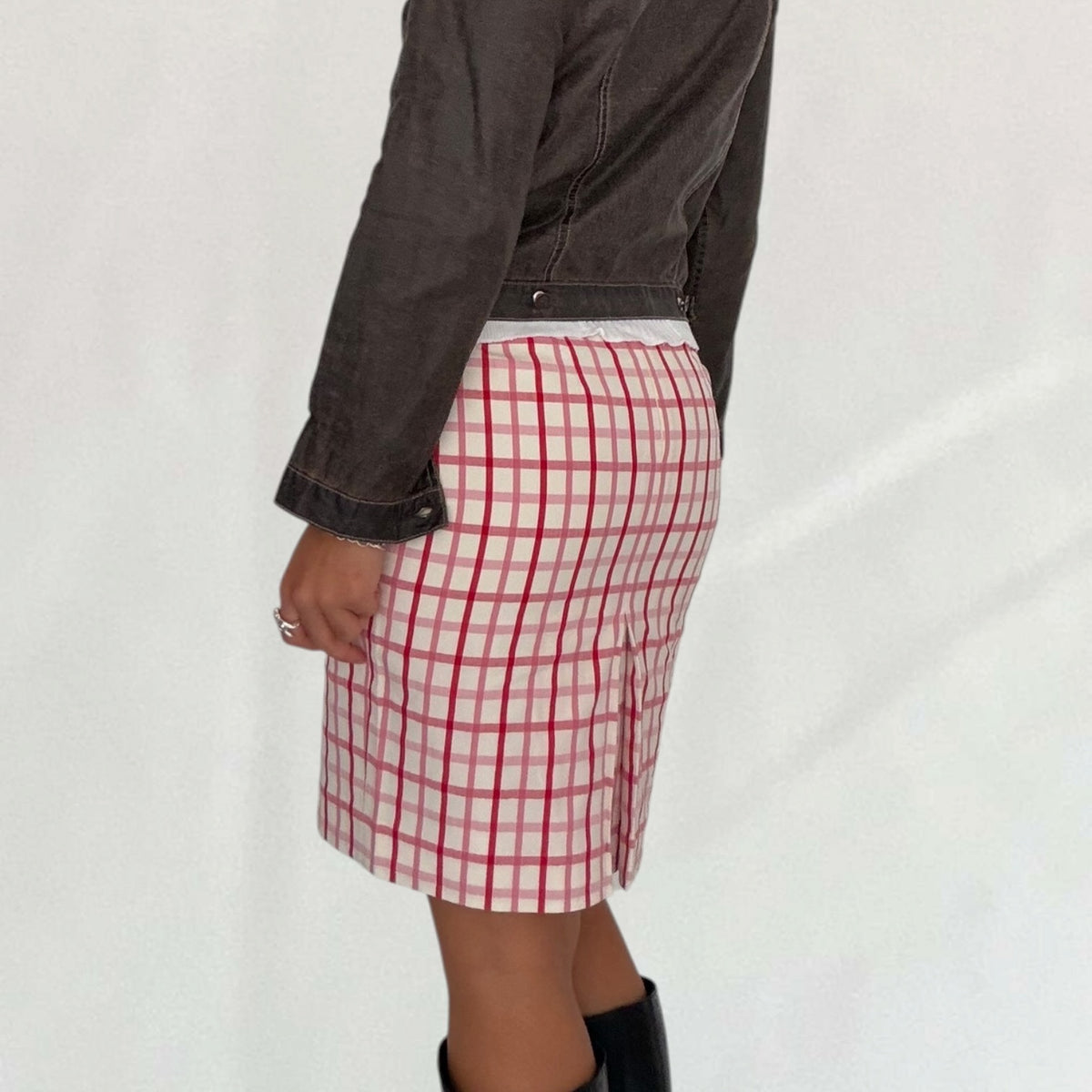 Vivienne Westwood plaid midi skirt