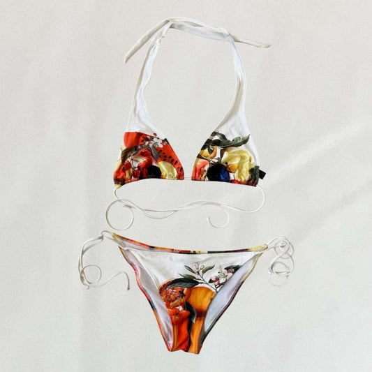 Roberto Cavalli fruit print bikini