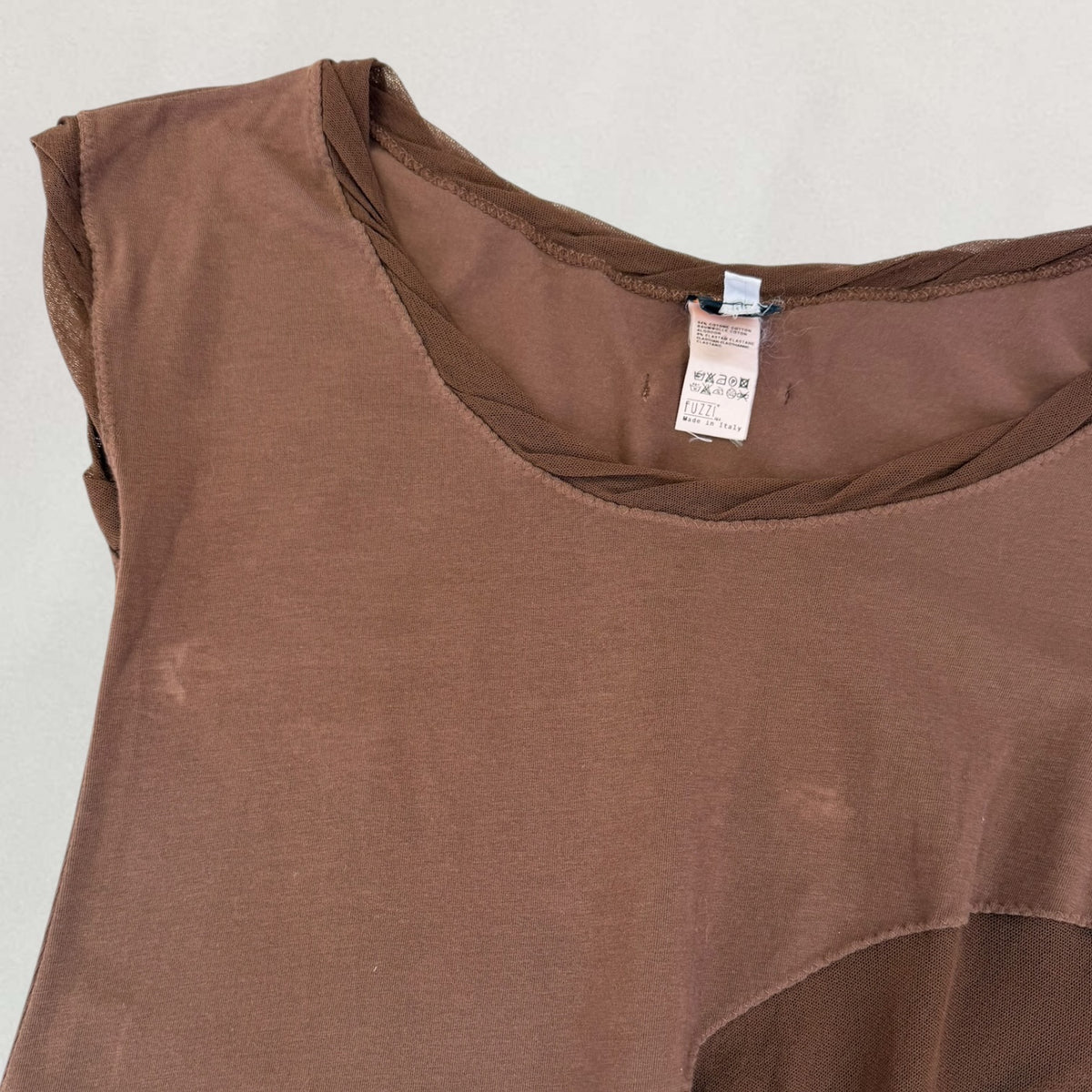 Jean Paul Gaultier mesh detail T-shirt