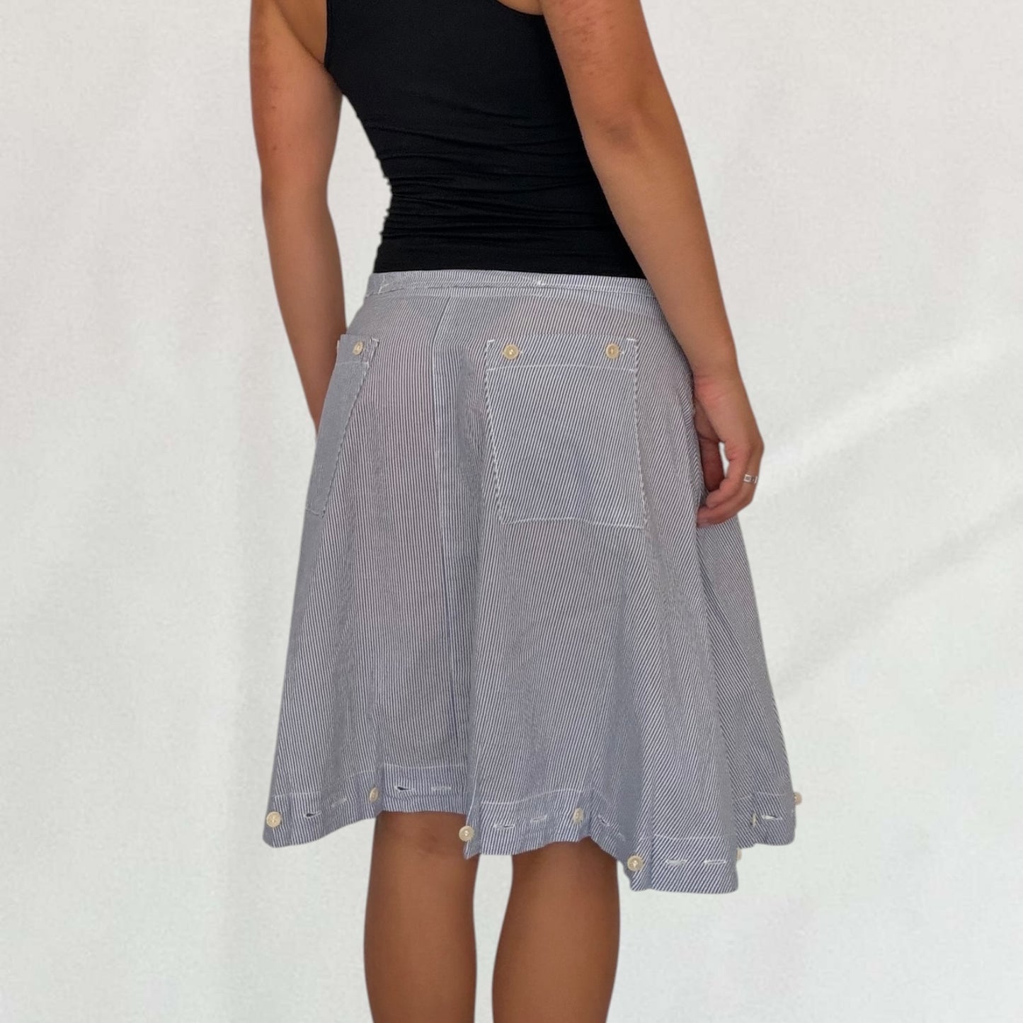 Prada pinstripe skirt
