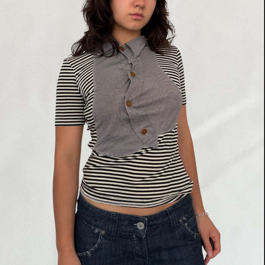 Vivienne Westwood asymmetric polo top