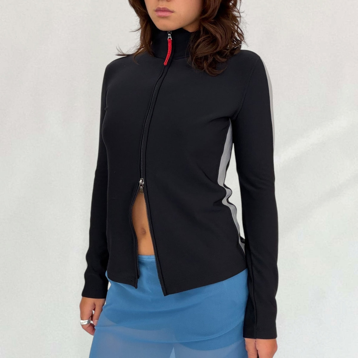 Vintage Prada navy double zip jumper – Vival Studios