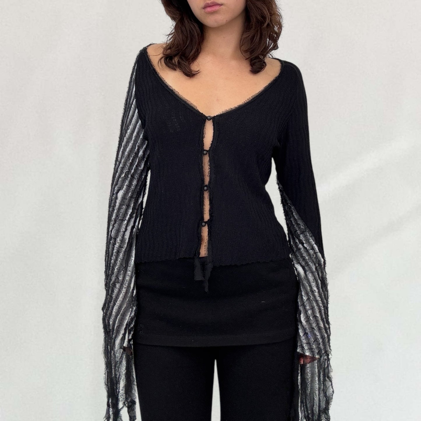 Roberto Cavalli cardigan with ruffle sleeves