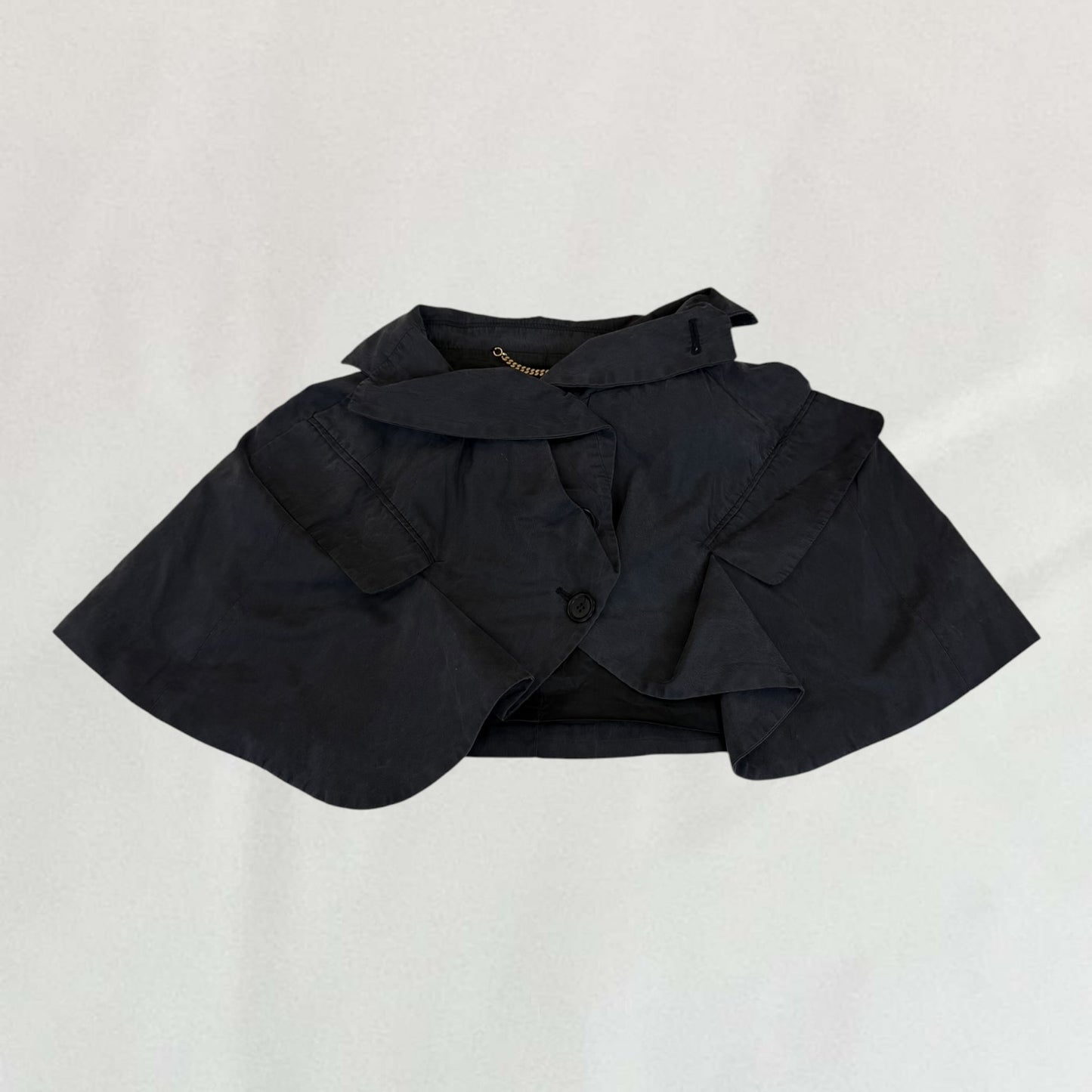 Moschino cropped poncho