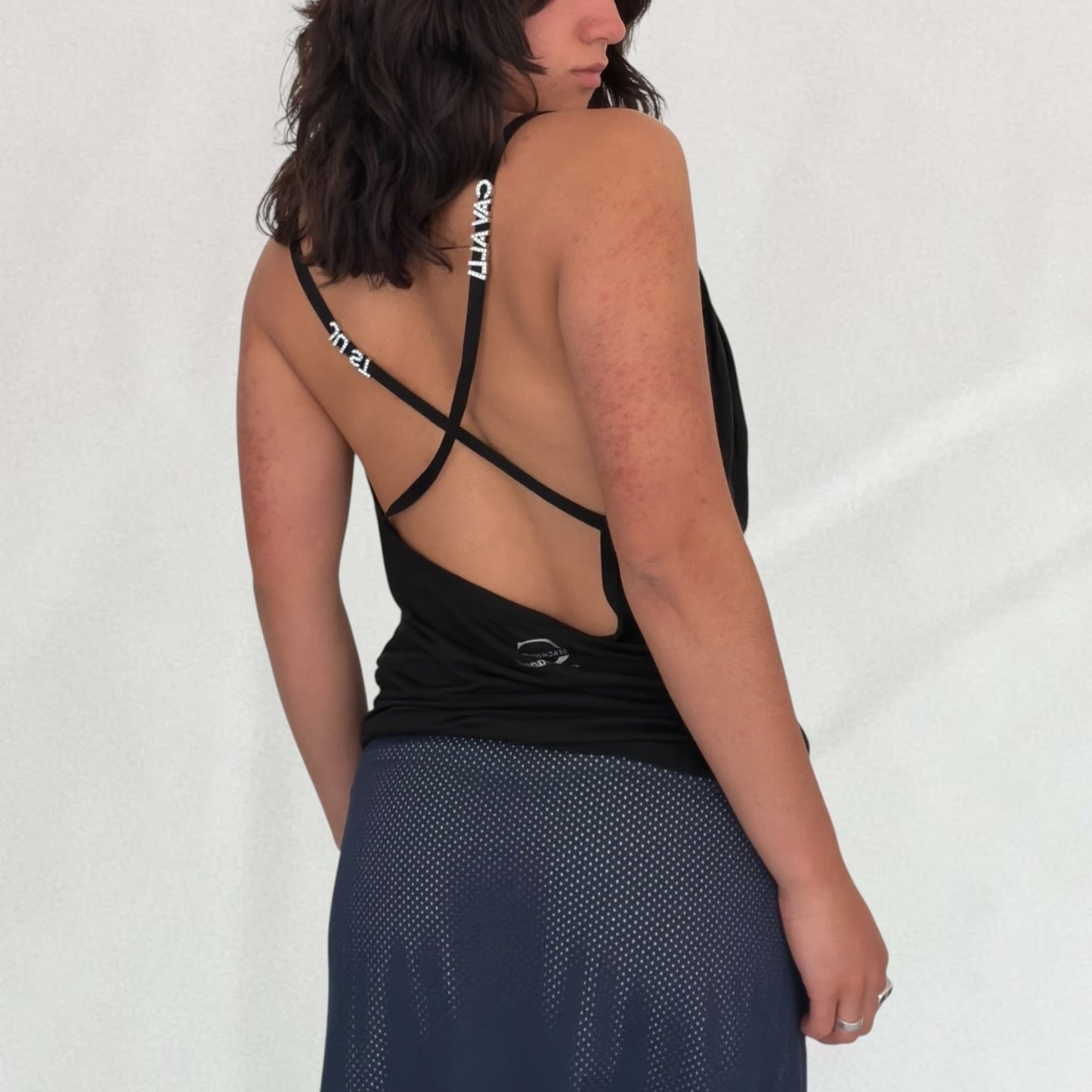 Roberto Cavalli cowl neck cami