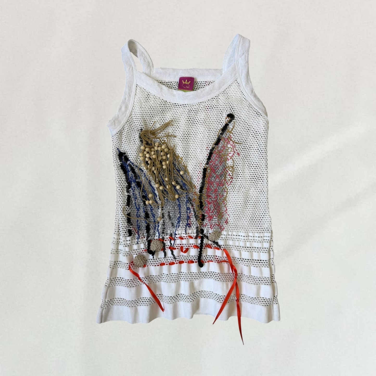 Save The Queen fishnet tank